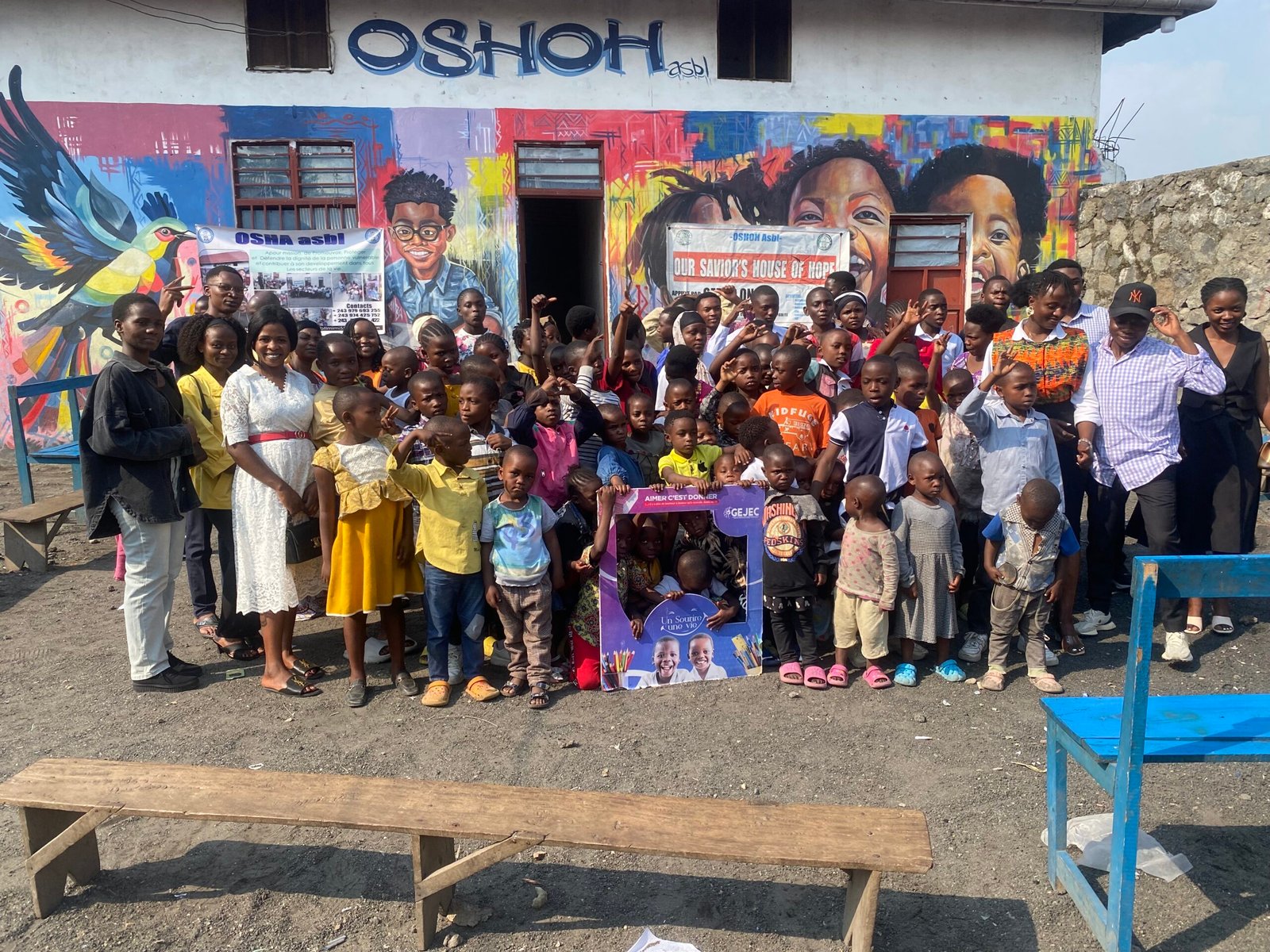 Protection de l'Enfant : Visite des enfants orphélins du centre OSHOH par CERAO en partenariat avec GEJEC groupe